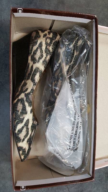 lot 50 image: Womens Yara multi leopard dress Leopard Wedge  Wedges - 7.5