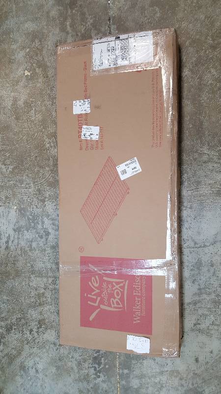 lot 2741 image: Black Twin Roll-Out Trundle Bed Frame - FRAME ONLY