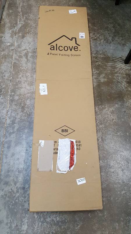 lot 3000 image: Alcove 4-Panel Folding Room Divider