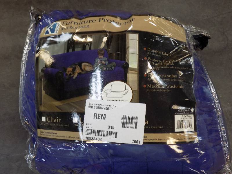 Kashi Home Microfiber Pet Sofa Protector Navy