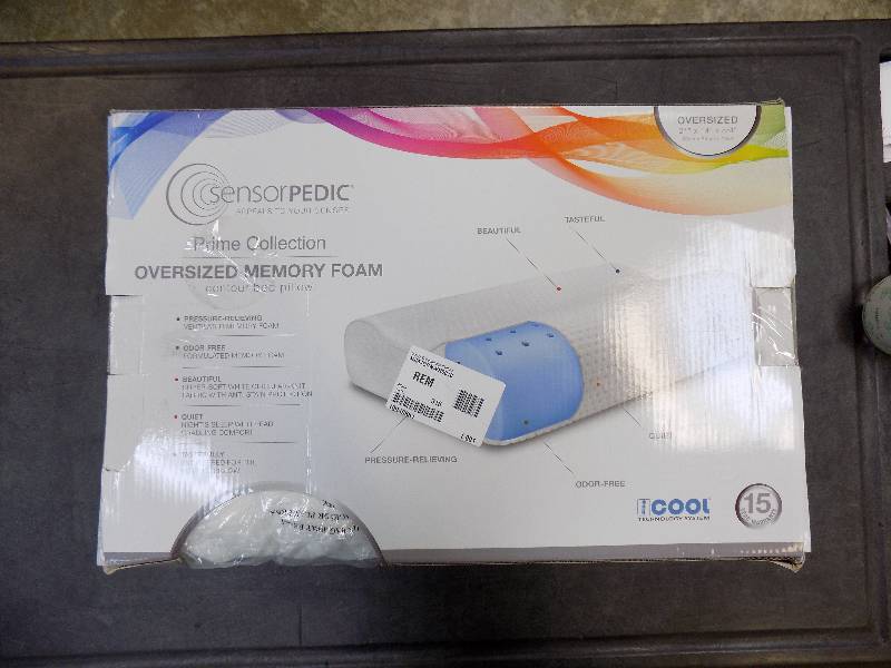 sensorPEDIC Luxury Extraordinaire Contour Memory Foam Bed Pillow White