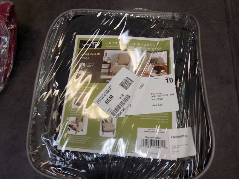 Sure Fit Simple Stretch Twill Slipcovers Gray