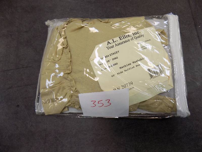 Ellis Curtain Stacey 60-by-38 Almond