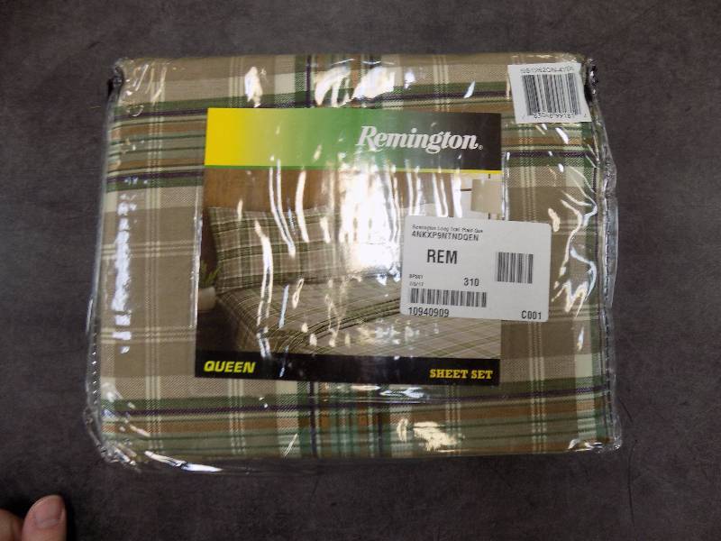 Remington Long Trail Plaid Microfiber Sheet Set - Queen