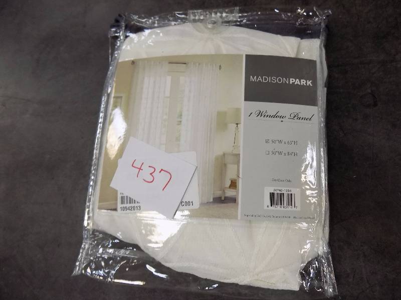 Madison Park Kida Sheer Embroidered 50 x 63 Panel White