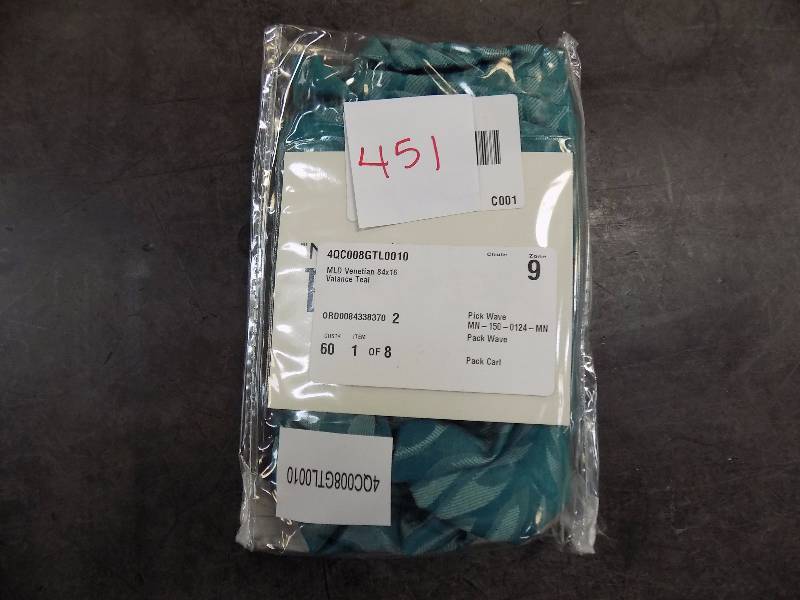 McLeland Design Venetian 84 x 16 Valance Teal