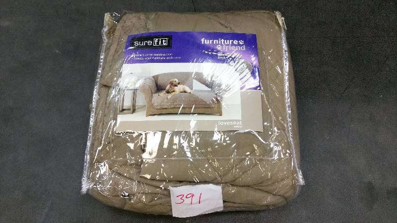 Sure Fit Microfiber Nonskid Pet Loveseat Cover Sable