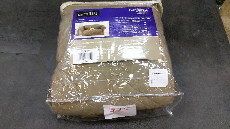 Sure Fit Microfiber Nonskid Pet Loveseat Cover Sable