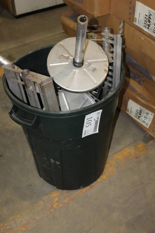 lot 105 image: Commercial Stainless Steel Appliance Parts