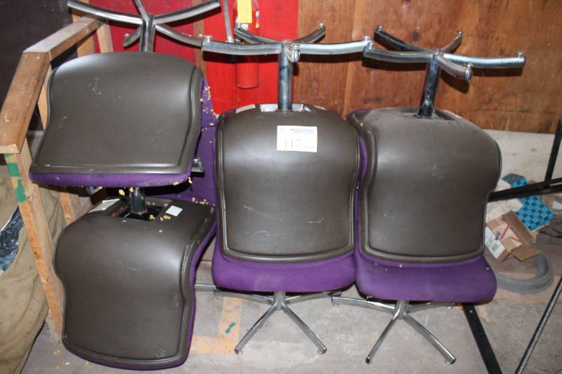 lot 117 image: Lot of (7) Purple Chairs