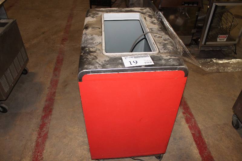 lot 19 image: Commercial Stainless Steel Rolling Freezer