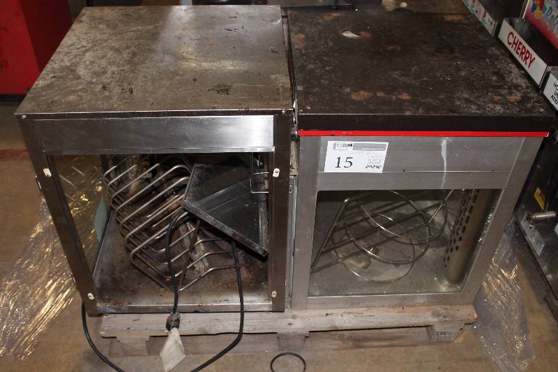lot 15 image: Lot of (2) Commercial Stainless Steel Pizza Racks