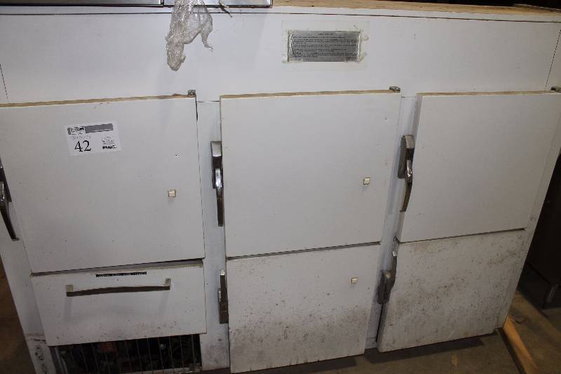 lot 42 image: Commercial Stainless Steel Glass Face Refrigerator Display Case