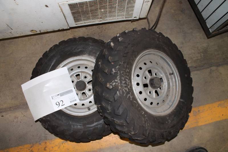 lot 92 image: Lot of (2) ATV Tires