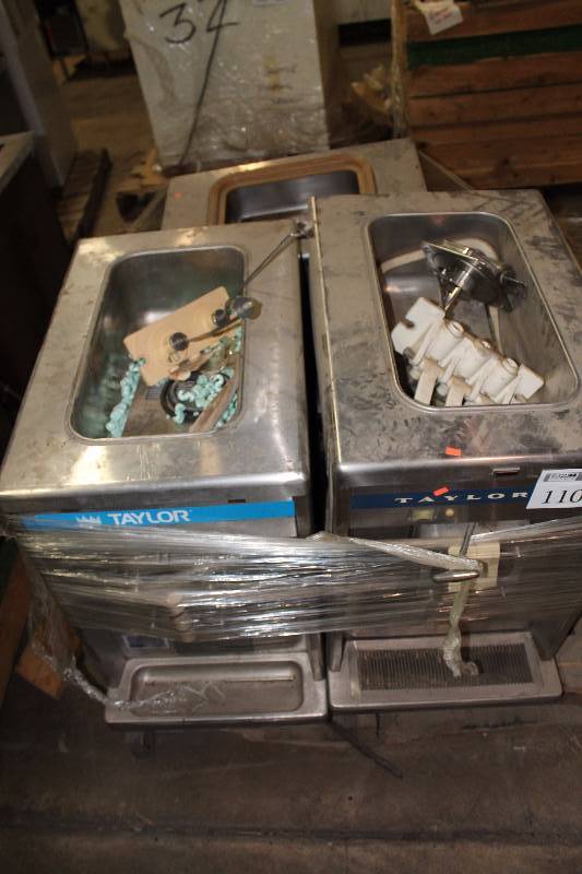 lot 110 image: Taylor Commercial Stainless Steel Dispensers