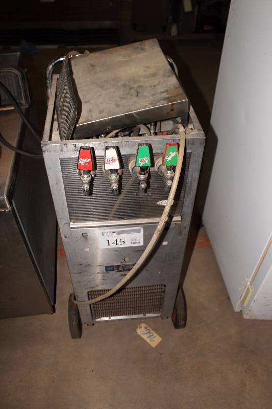lot 145 image: Commercial Stainless Steel Pop Dispenser