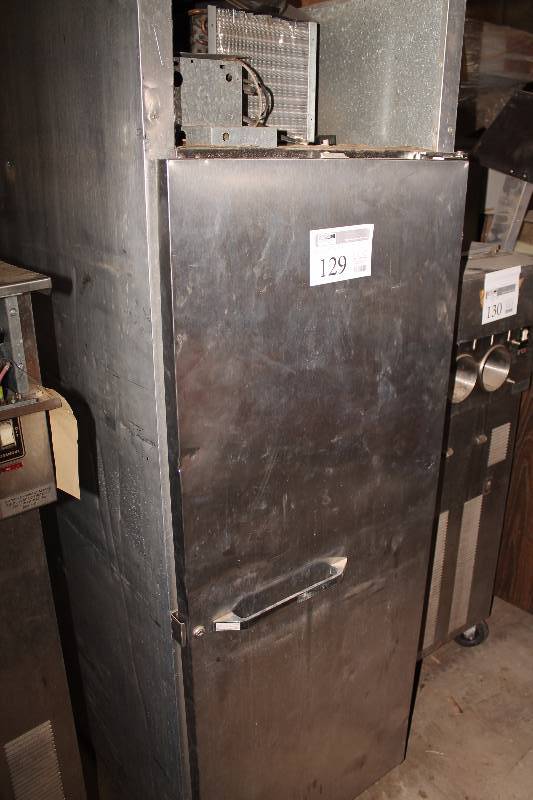 lot 129 image: Commercial Stainless Steel Refrigerator