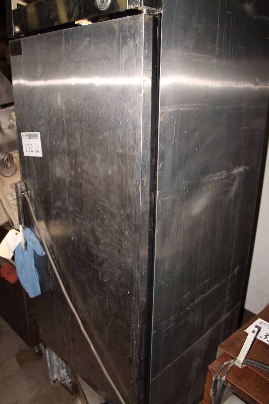 lot 132 image: Commercial Stainless Steel Refrigerator