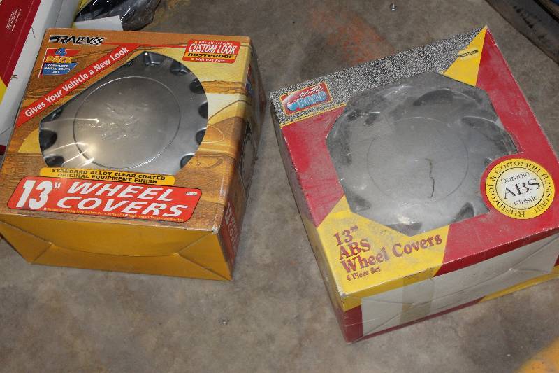 lot 233 image: Lot of (2) Boxes of 13in. ABS Wheel Covers