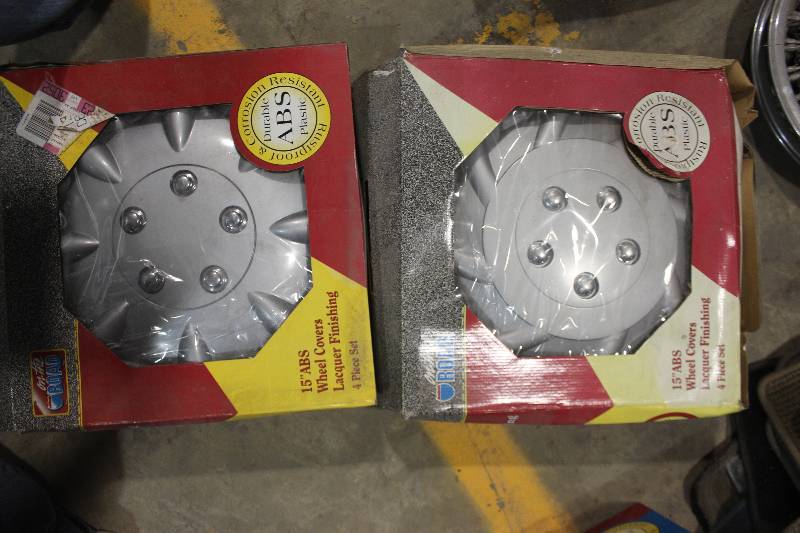 lot 239 image: Lot of (2) Boxes of 15in. ABS Wheel Covers