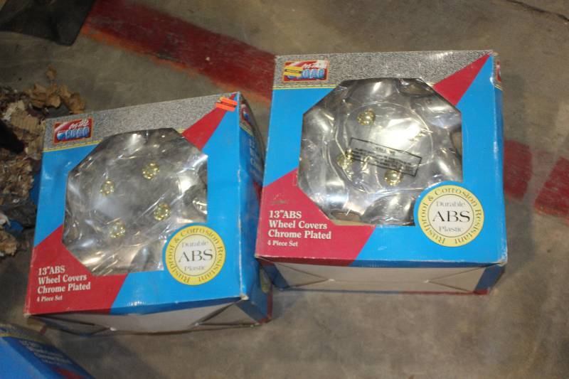 lot 238 image: Lot of (2) Boxes of 13in. ABS Wheel Covers