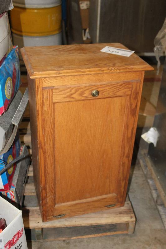 lot 249 image: Garbage Can Storage Cabinet