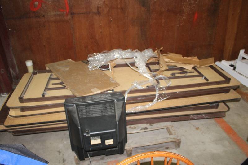 lot 289 image: Lot of (6 or More) Folding Hard Top Tables