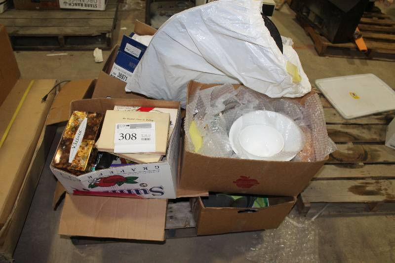 lot 308 image: Pallet Lot of Kitchen Wares