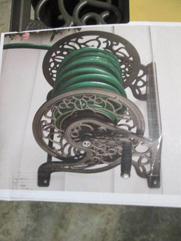 lot 78 image: Hampton Bay Wall-Mounted Hose Reel ...
