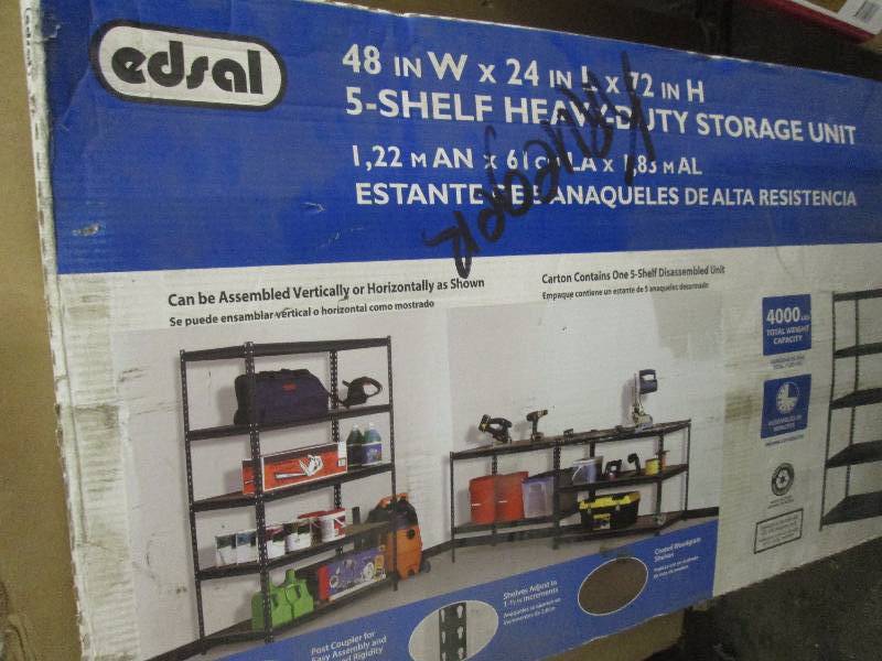 lot 87 image: Edsal 72 in. H x 48 in. W x 24 in. ...