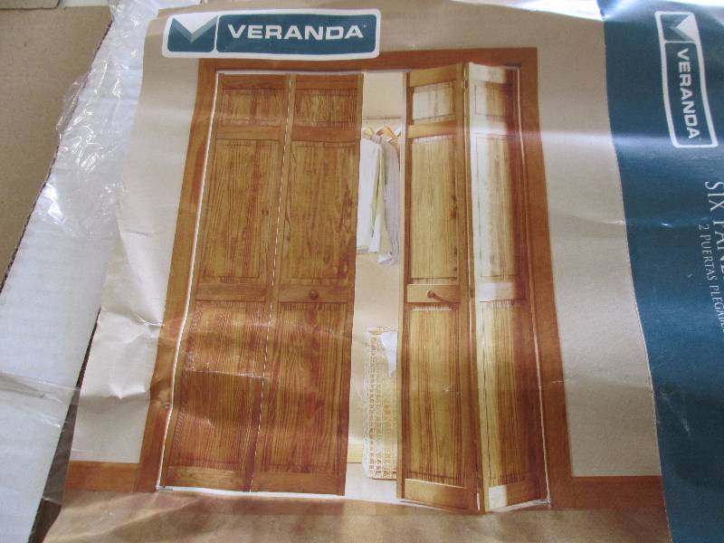 lot 93 image: Veranda 30 in. x 78 in. Raw 6-Panel...