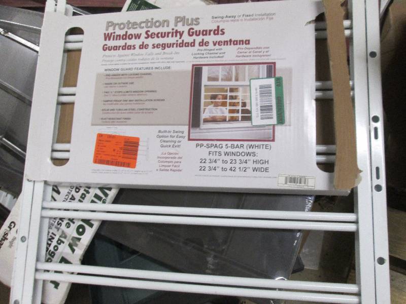 lot 107 image: Grisham Pp-Spag 5-Bar Window Guard ...