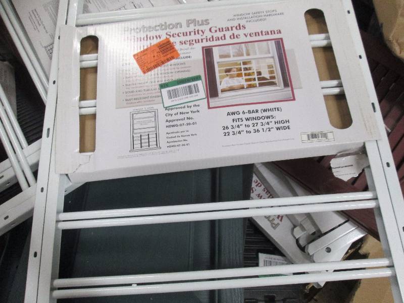 lot 112 image: Grisham Awg 6-Bar Window Guard in W...
