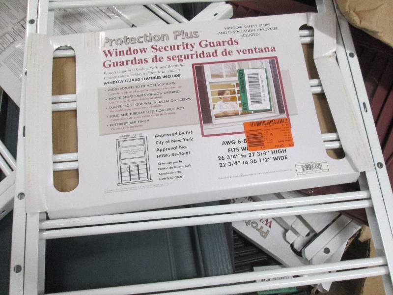 lot 113 image: Grisham Awg 6-Bar Window Guard in W...