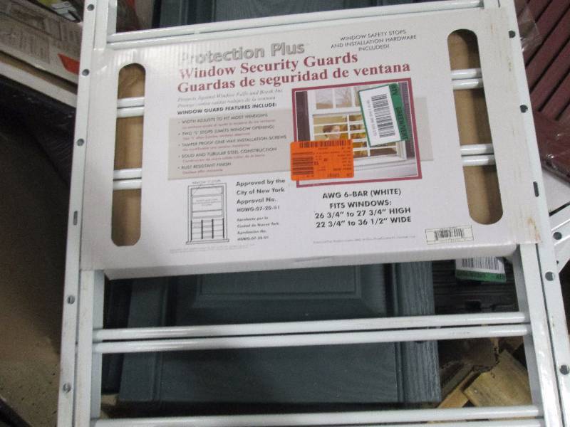 lot 114 image: Grisham Awg 6-Bar Window Guard in W...