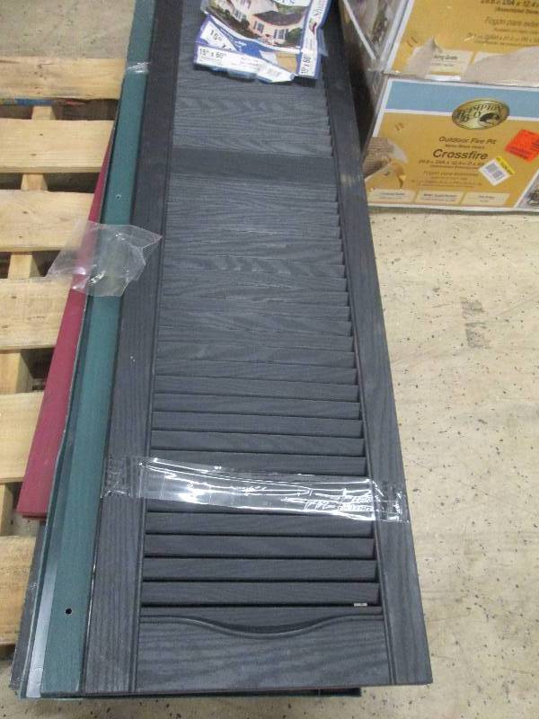 lot 116 image: Builders Edge 15 in. x 60 in. Louve...