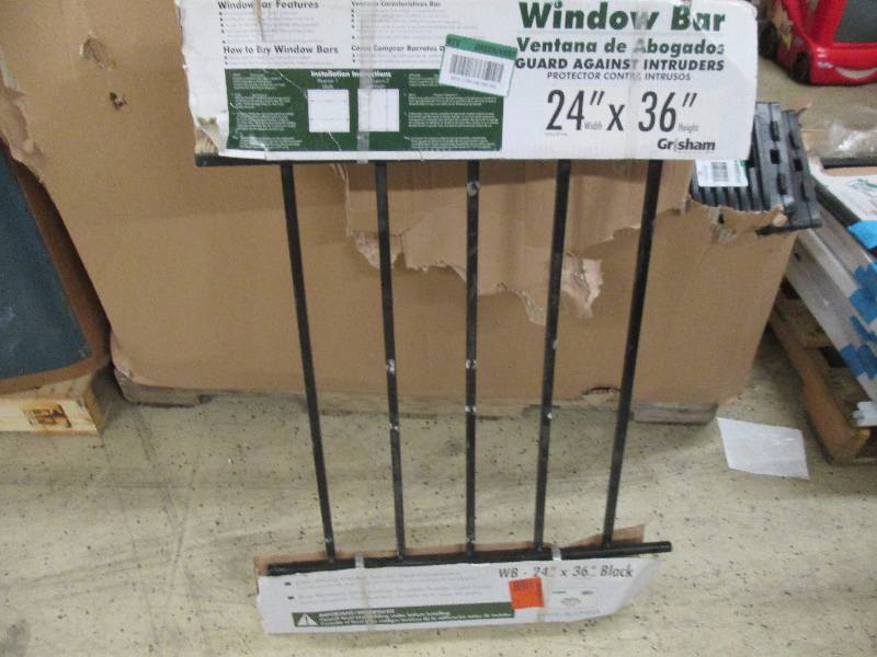 lot 128 image: 24x36 Black Window Bar...