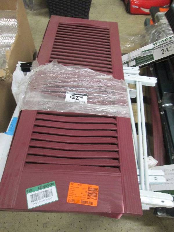 lot 137 image: Builders Edge 15 in. x 39 in. Louve...