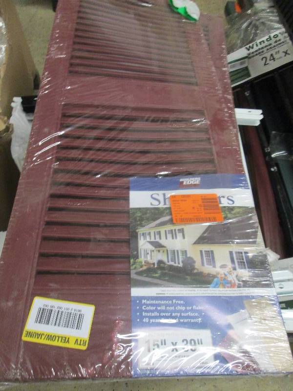 lot 139 image: Builders Edge 15 in. x 39 in. Louve...