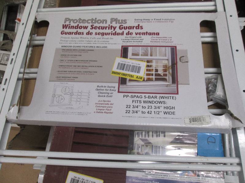 lot 140 image: Grisham Pp-Spag 5-Bar Window Guard ...