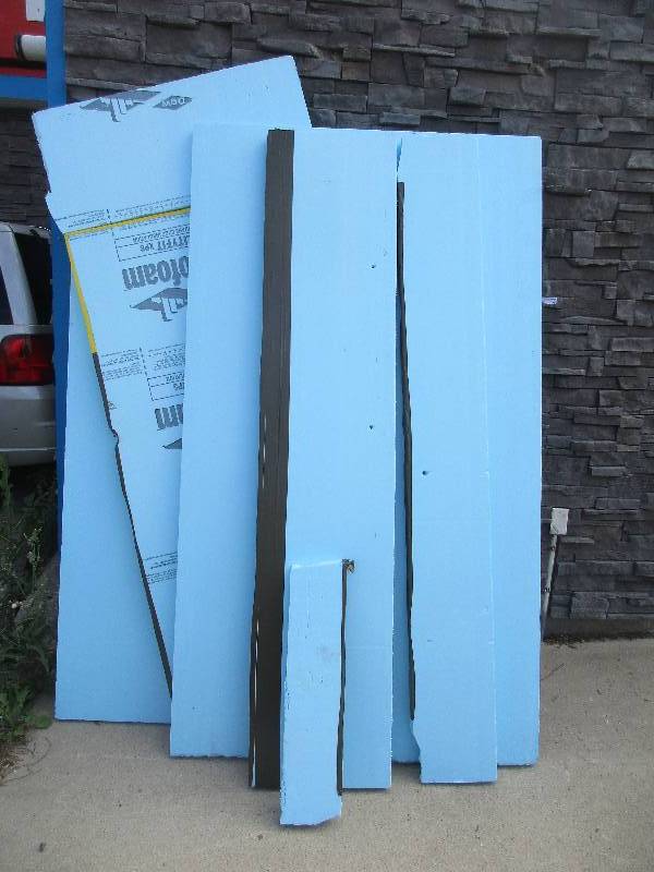 Styrofoam pieces