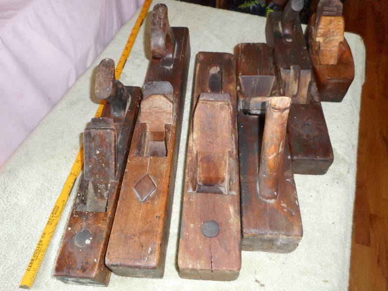 Antique Primative Wood Block Planes