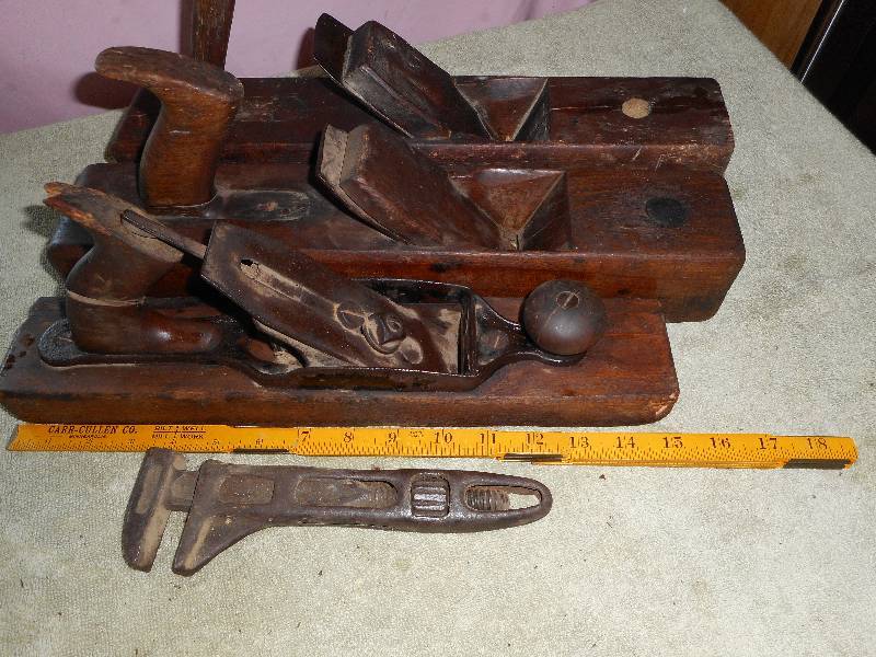 Vintage Lot of Primative Wood Block Planes
