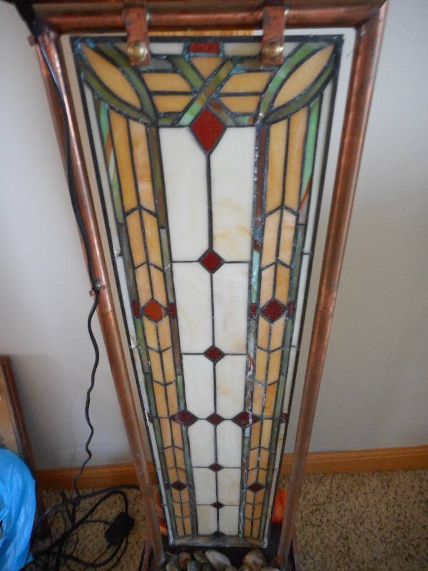 Stained Glass Copper Water Fall