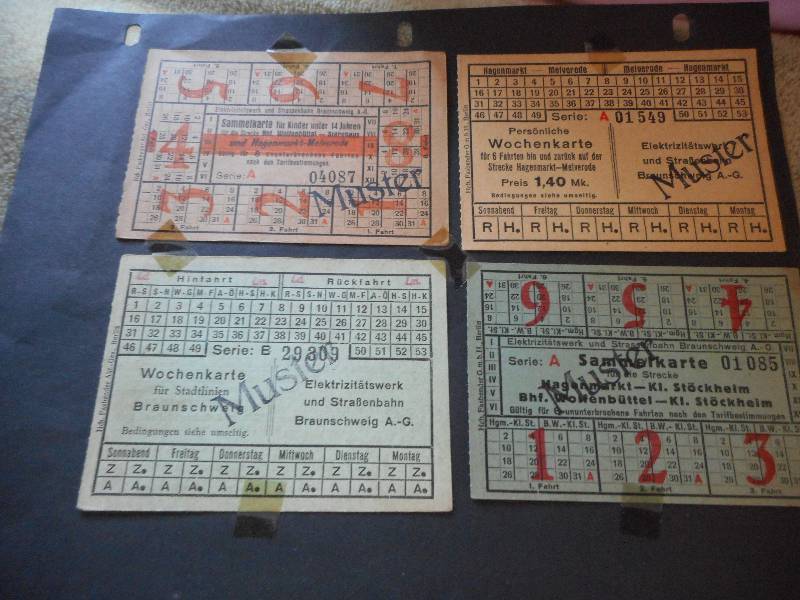 Vintage German Rail Road Tickets, Foreign Coins and Post Cards
