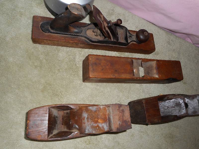 Vintage Primative Wood Block Planes, Coleman Lantern