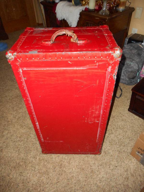 Vintage Red Trunk