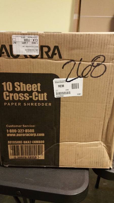 Aurora 10-Sheet Crosscut Shredder