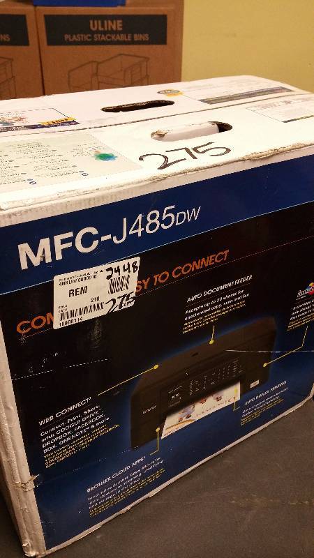 Brother WorkSmart Wireless All-in-One Multifunction Inkjet Printer - MFC-J485DW