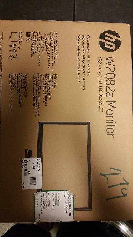 HP 20 720p LED Monitor